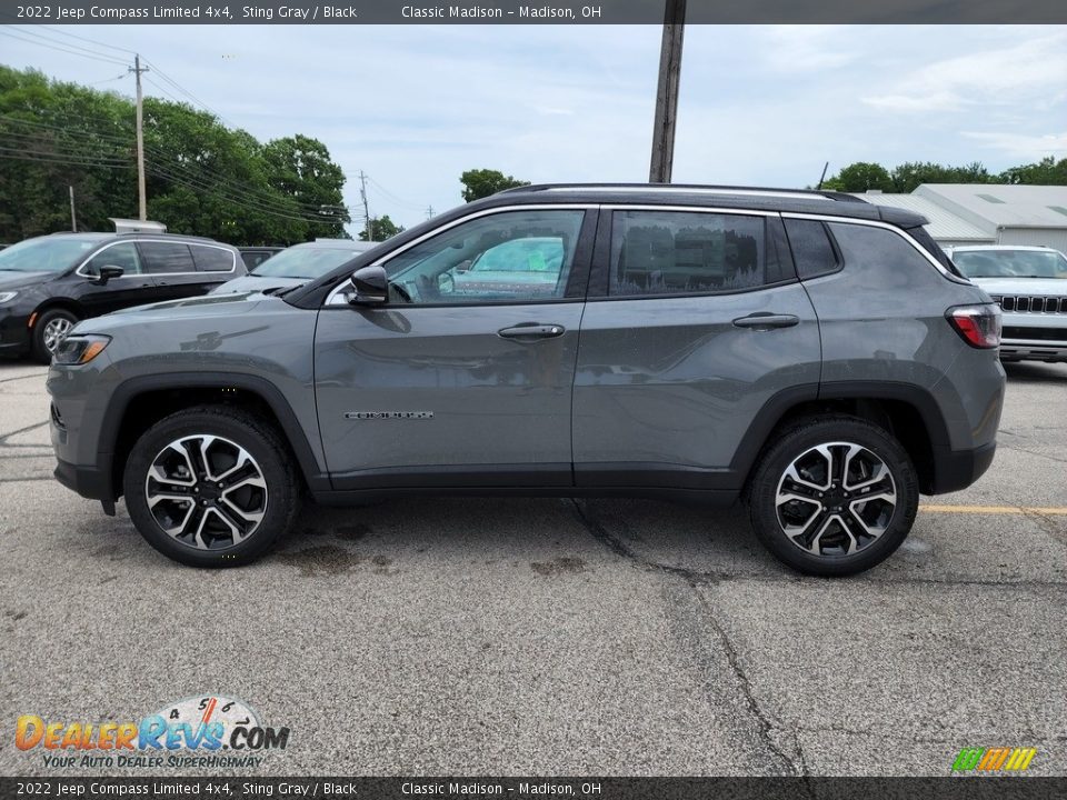 2022 Jeep Compass Limited 4x4 Sting Gray / Black Photo #8