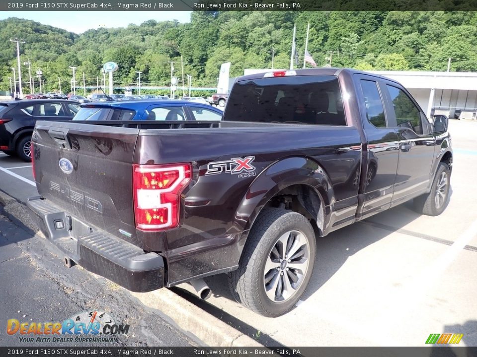 2019 Ford F150 STX SuperCab 4x4 Magma Red / Black Photo #2