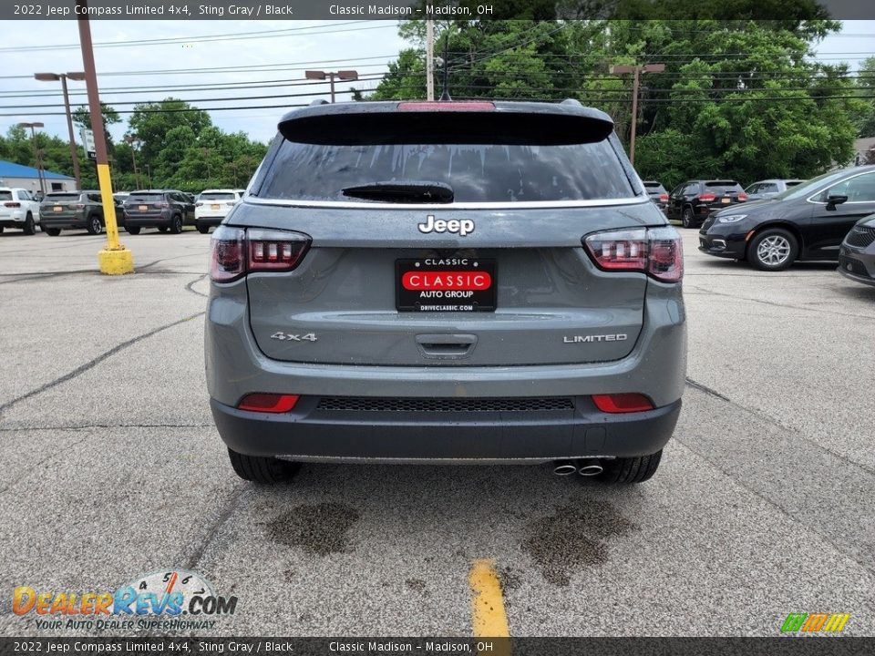 2022 Jeep Compass Limited 4x4 Sting Gray / Black Photo #10
