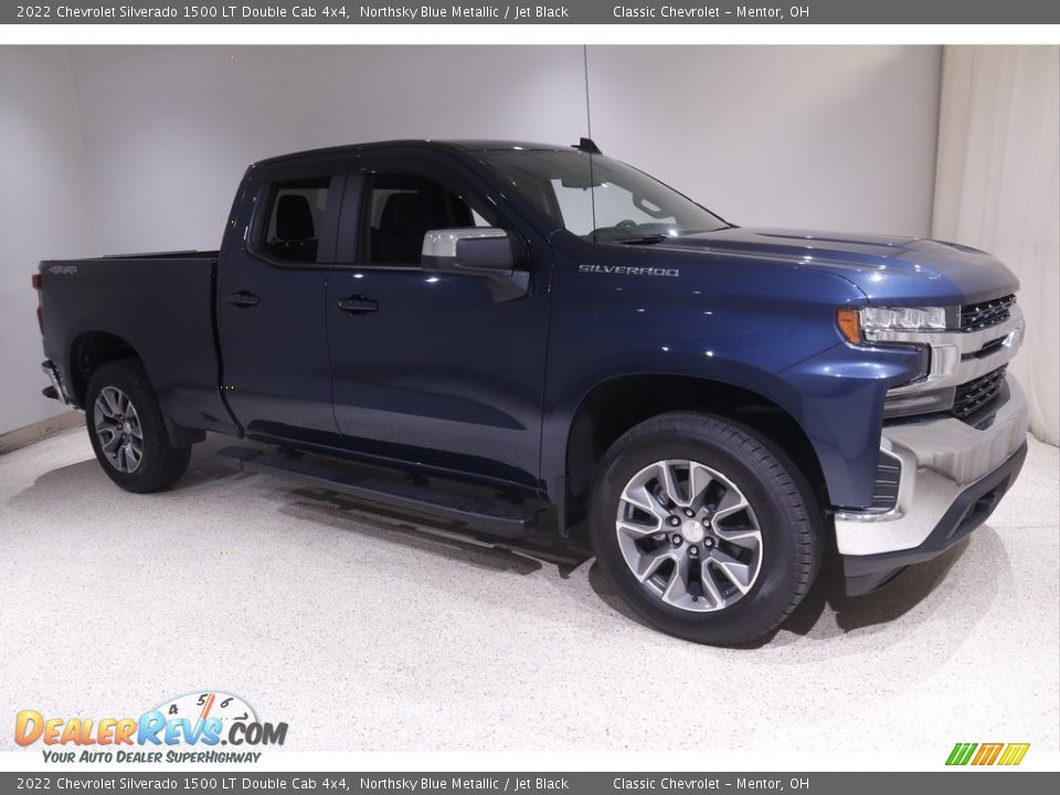 2022 Chevrolet Silverado 1500 LT Double Cab 4x4 Northsky Blue Metallic / Jet Black Photo #1