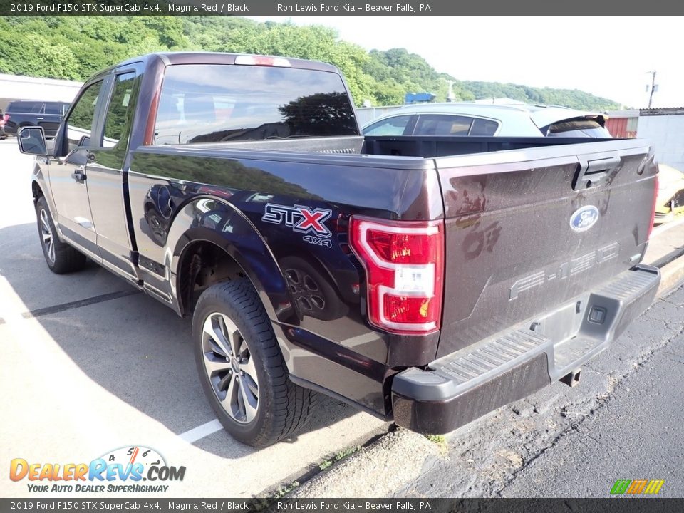 2019 Ford F150 STX SuperCab 4x4 Magma Red / Black Photo #4