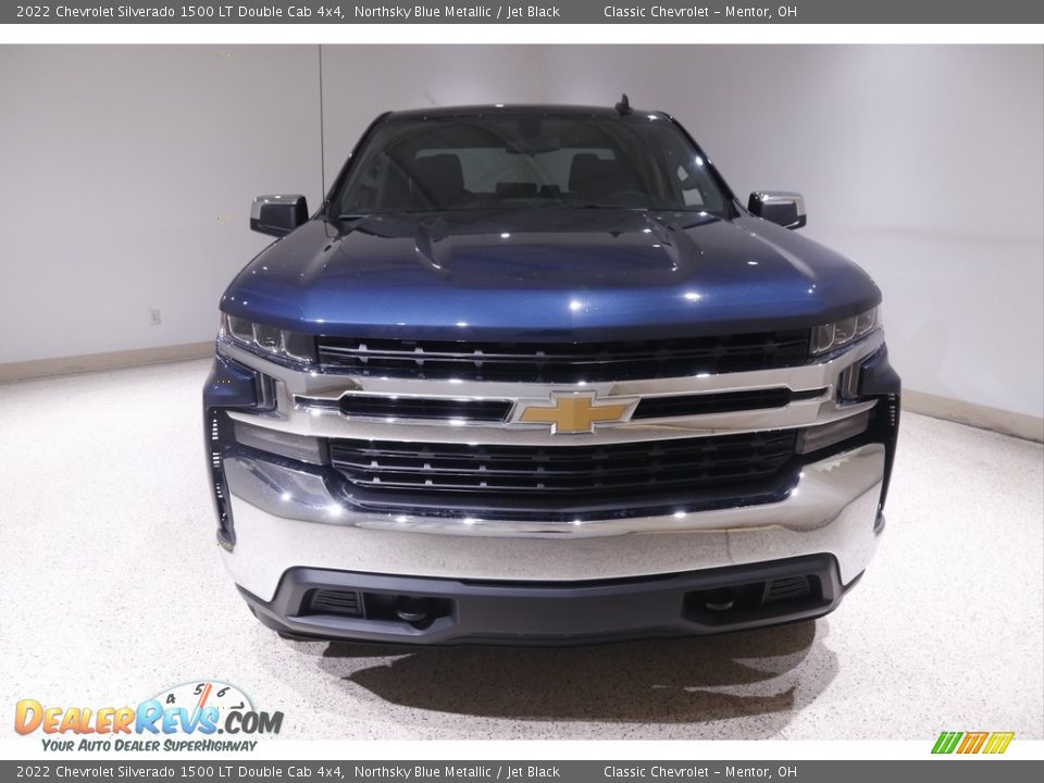 2022 Chevrolet Silverado 1500 LT Double Cab 4x4 Northsky Blue Metallic / Jet Black Photo #2