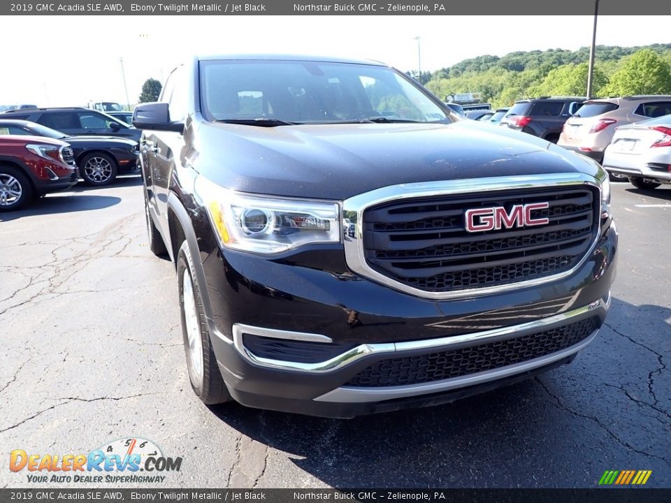 2019 GMC Acadia SLE AWD Ebony Twilight Metallic / Jet Black Photo #10