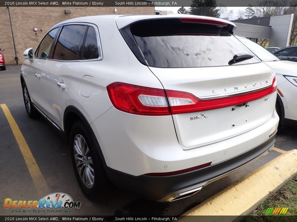 2016 Lincoln MKX Select AWD White Platinum / Ebony Photo #2