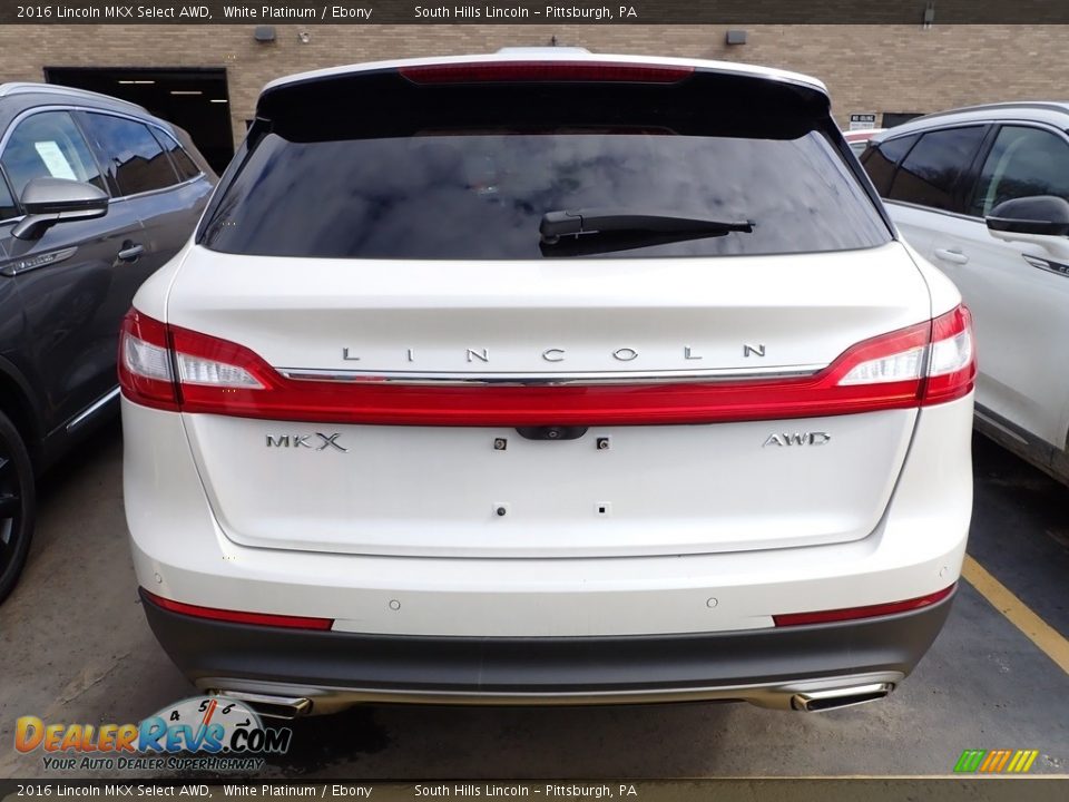 2016 Lincoln MKX Select AWD White Platinum / Ebony Photo #3