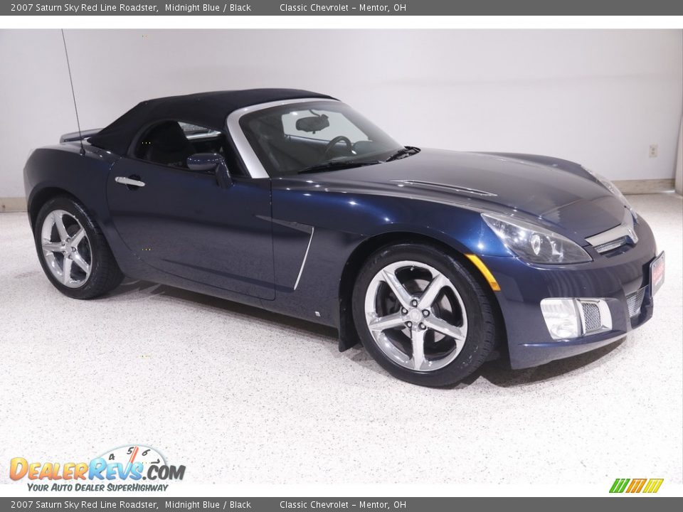 2007 Saturn Sky Red Line Roadster Midnight Blue / Black Photo #2