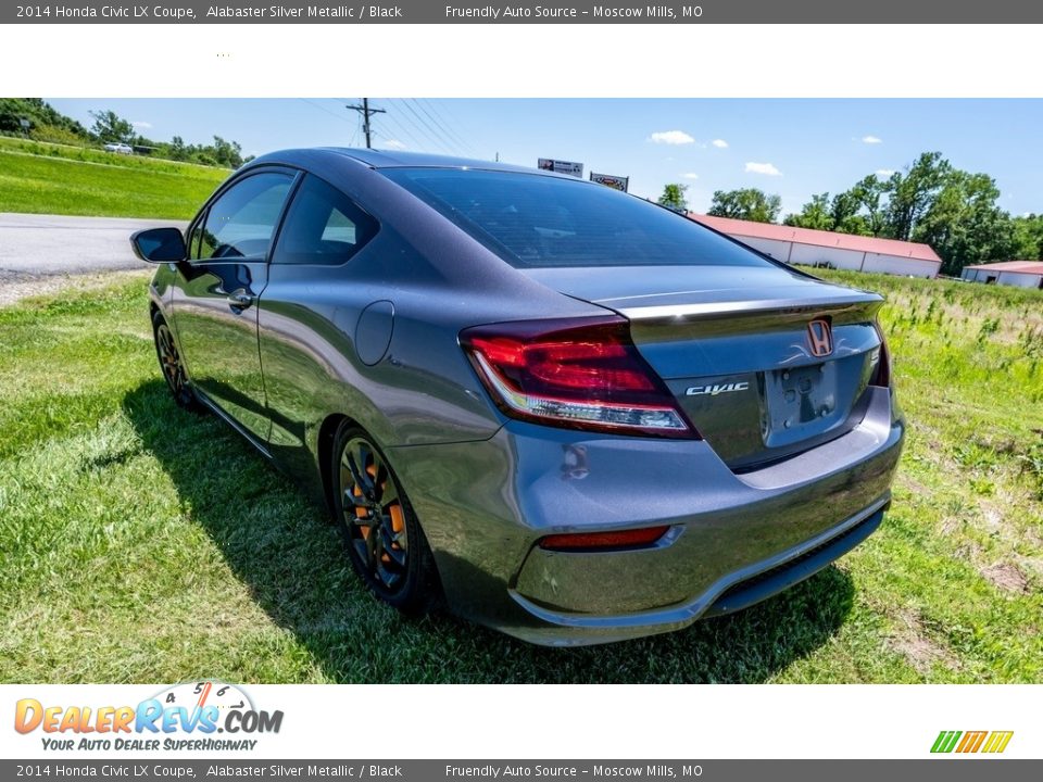 2014 Honda Civic LX Coupe Alabaster Silver Metallic / Black Photo #6