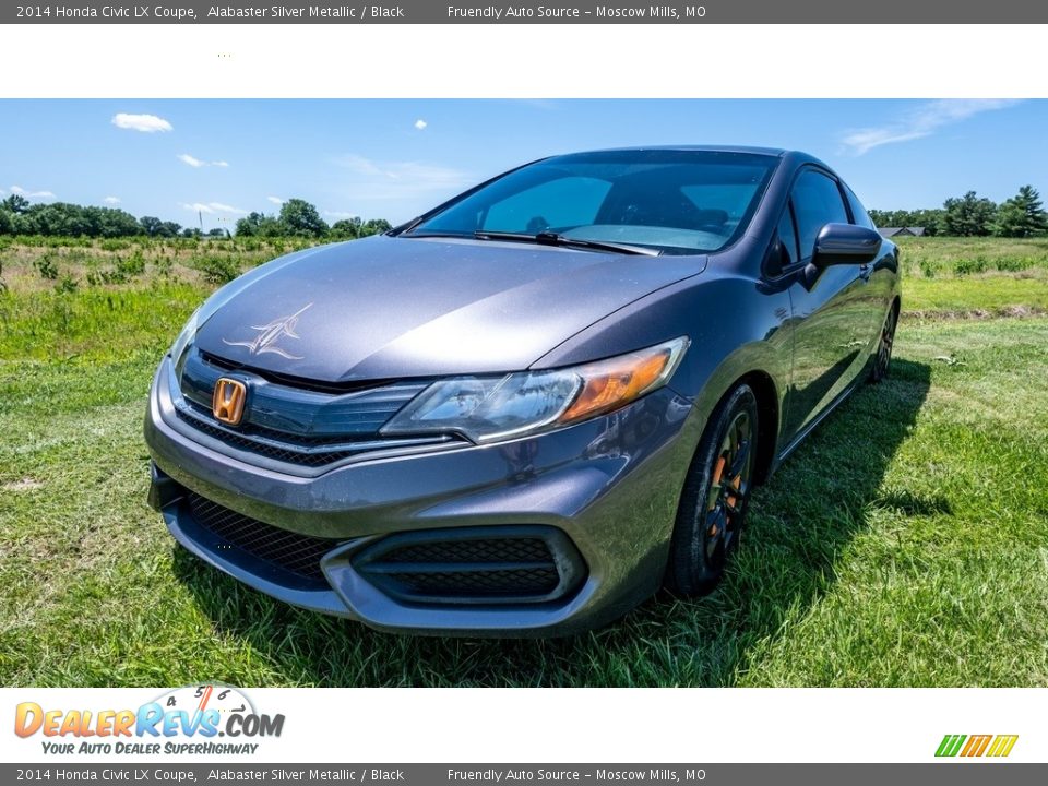 2014 Honda Civic LX Coupe Alabaster Silver Metallic / Black Photo #8