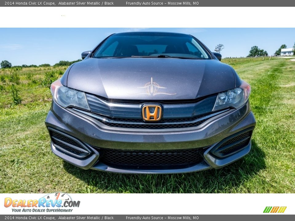 2014 Honda Civic LX Coupe Alabaster Silver Metallic / Black Photo #9