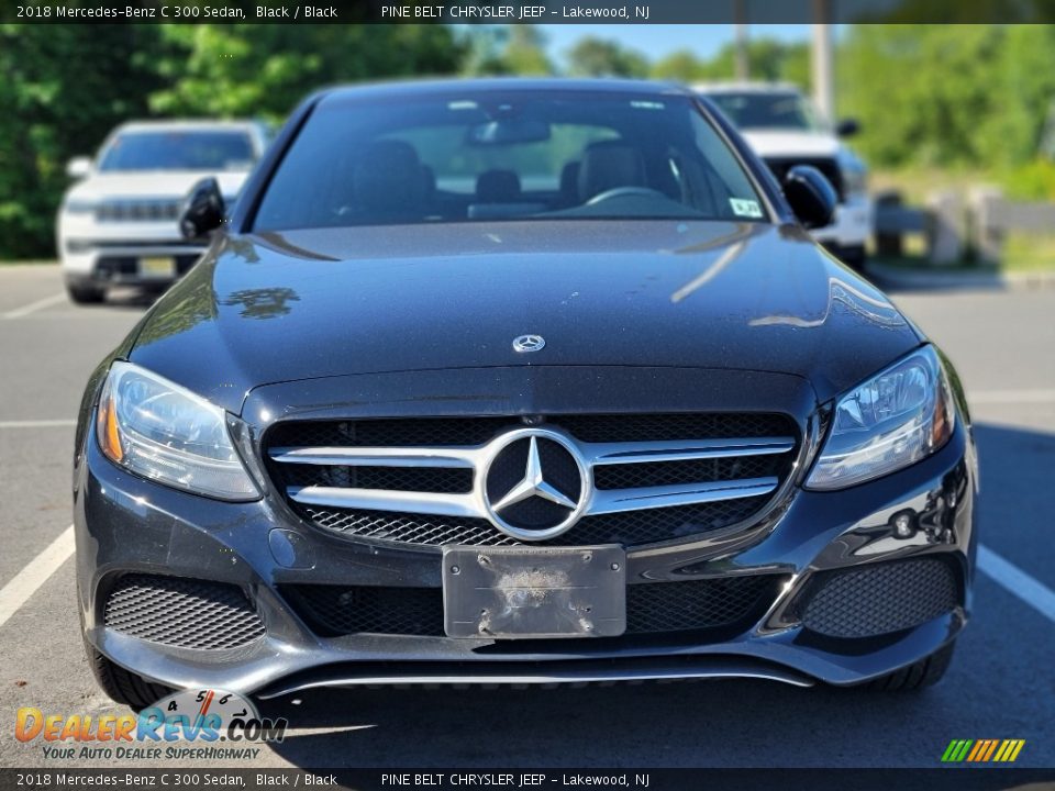 2018 Mercedes-Benz C 300 Sedan Black / Black Photo #2