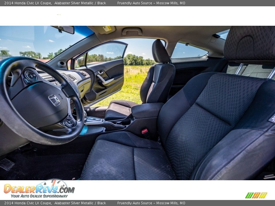 2014 Honda Civic LX Coupe Alabaster Silver Metallic / Black Photo #18