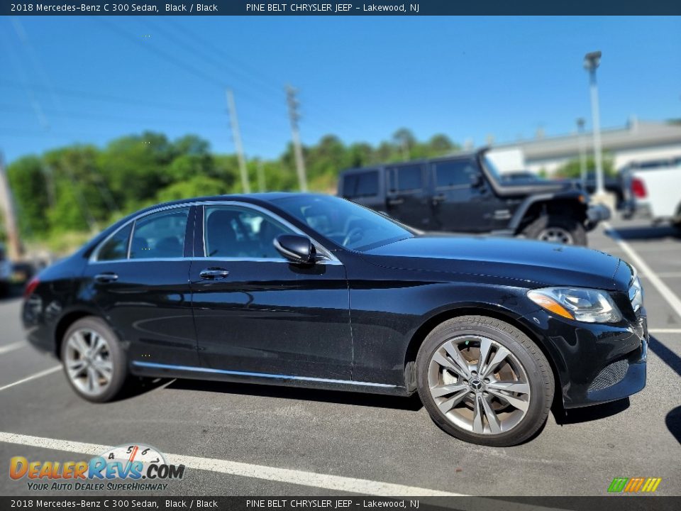 2018 Mercedes-Benz C 300 Sedan Black / Black Photo #3