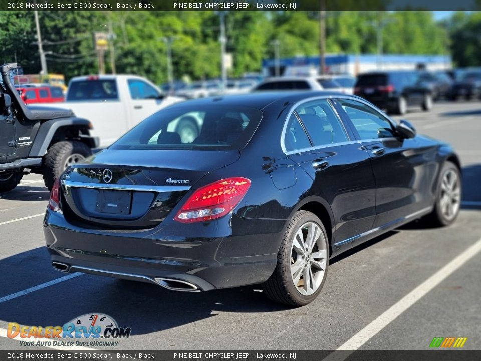 2018 Mercedes-Benz C 300 Sedan Black / Black Photo #4