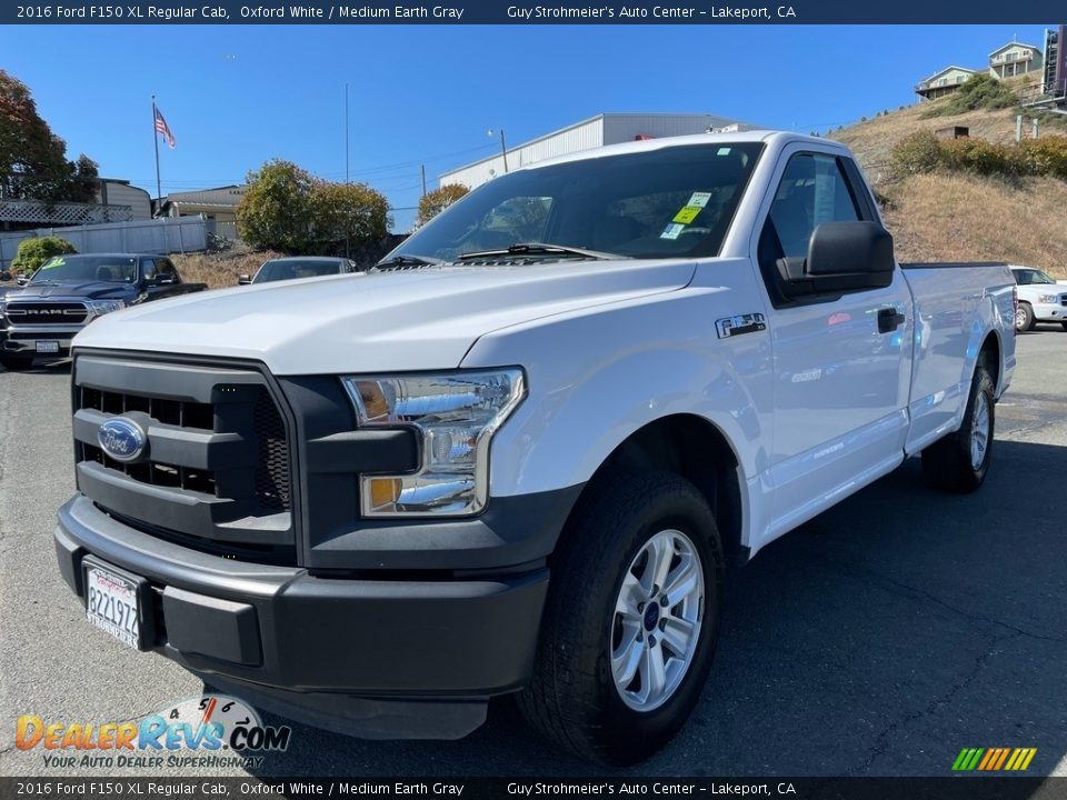 2016 Ford F150 XL Regular Cab Oxford White / Medium Earth Gray Photo #3