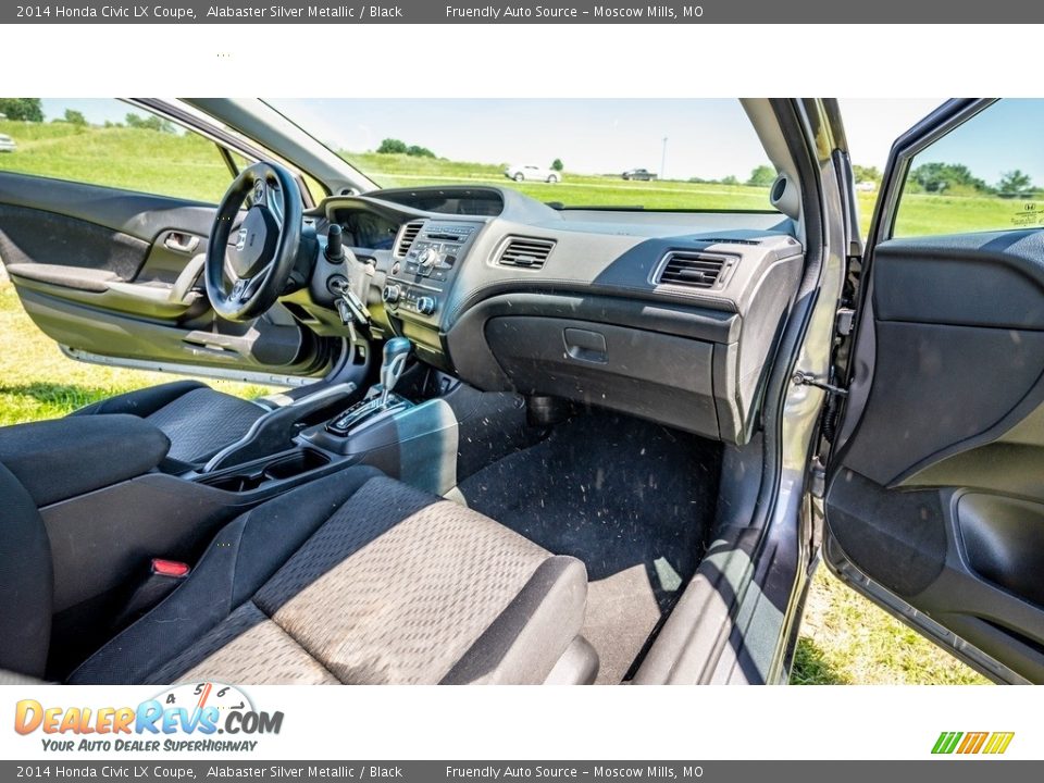 2014 Honda Civic LX Coupe Alabaster Silver Metallic / Black Photo #24