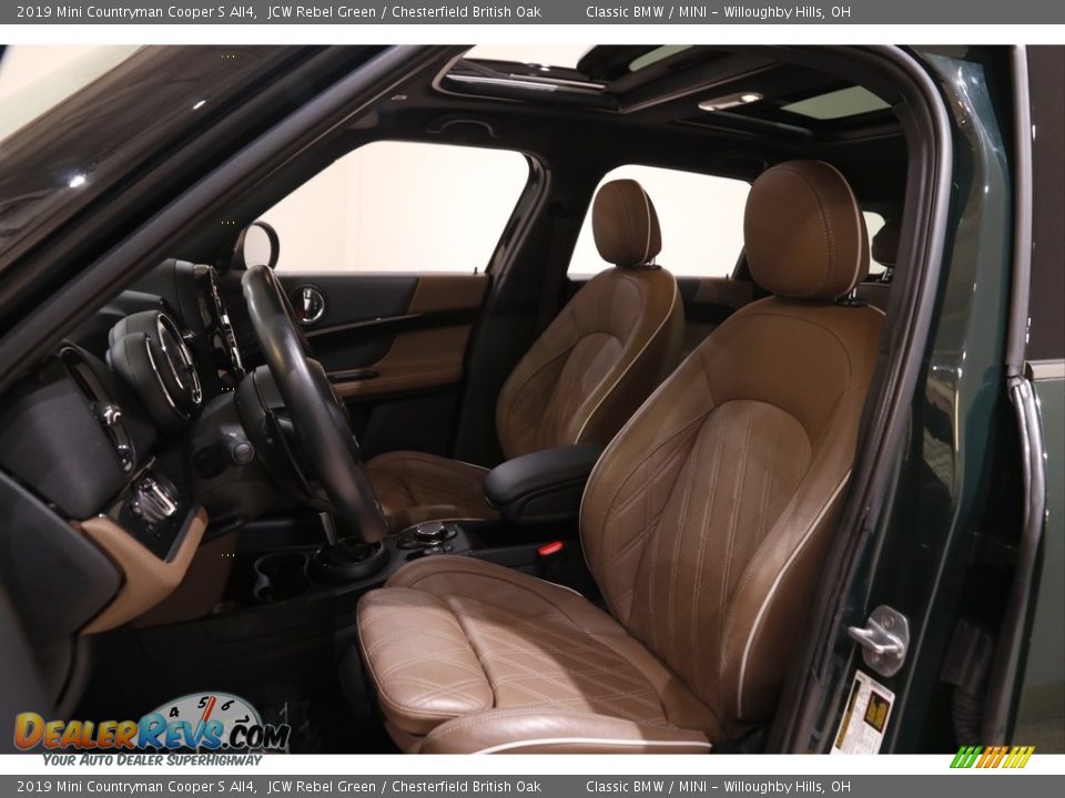2019 Mini Countryman Cooper S All4 JCW Rebel Green / Chesterfield British Oak Photo #5