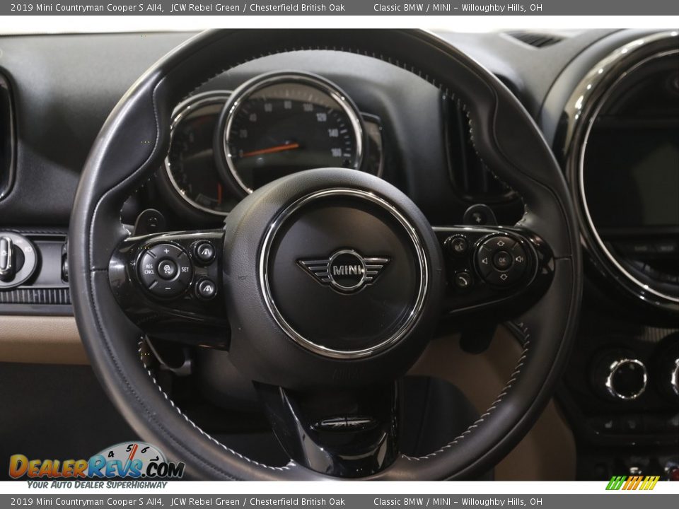 2019 Mini Countryman Cooper S All4 JCW Rebel Green / Chesterfield British Oak Photo #7