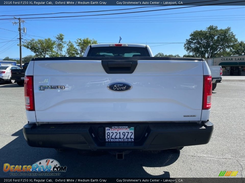 2016 Ford F150 XL Regular Cab Oxford White / Medium Earth Gray Photo #6