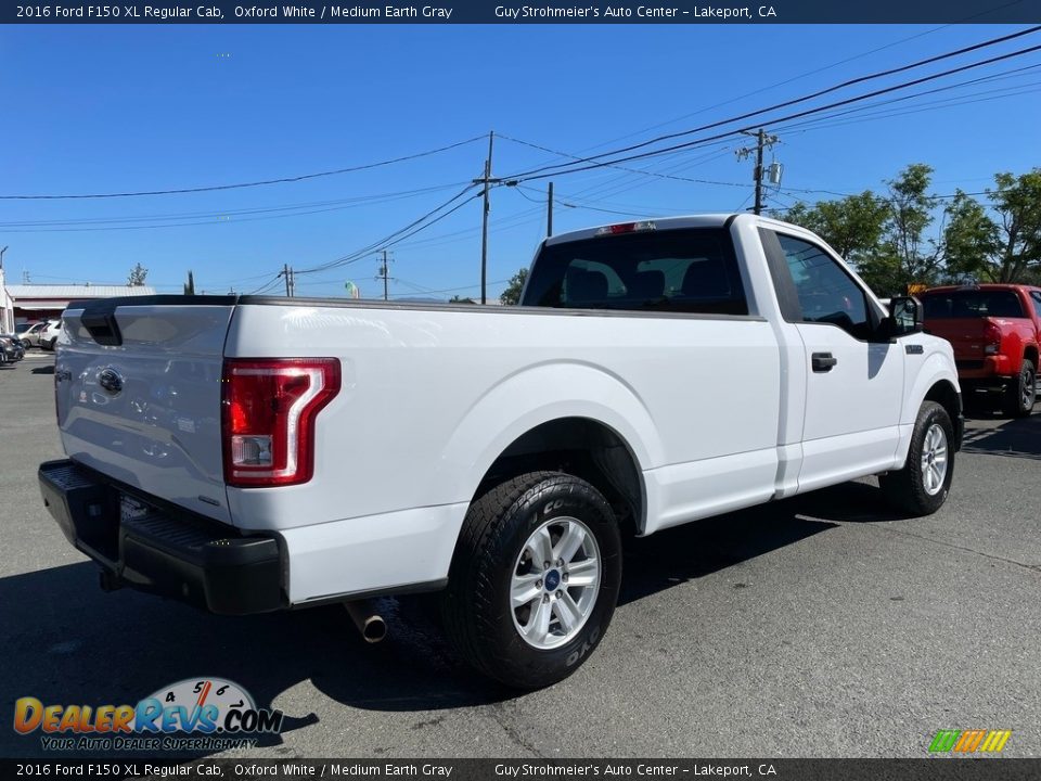 2016 Ford F150 XL Regular Cab Oxford White / Medium Earth Gray Photo #7