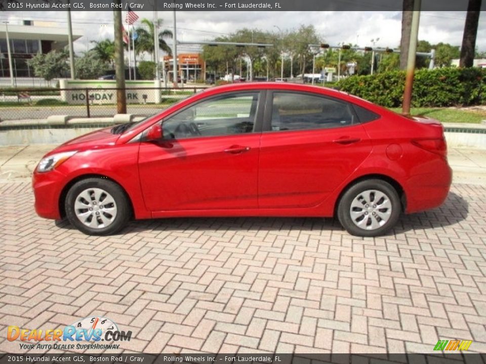 Boston Red 2015 Hyundai Accent GLS Photo #3