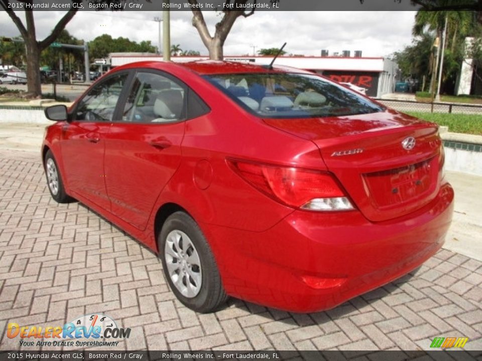 2015 Hyundai Accent GLS Boston Red / Gray Photo #5