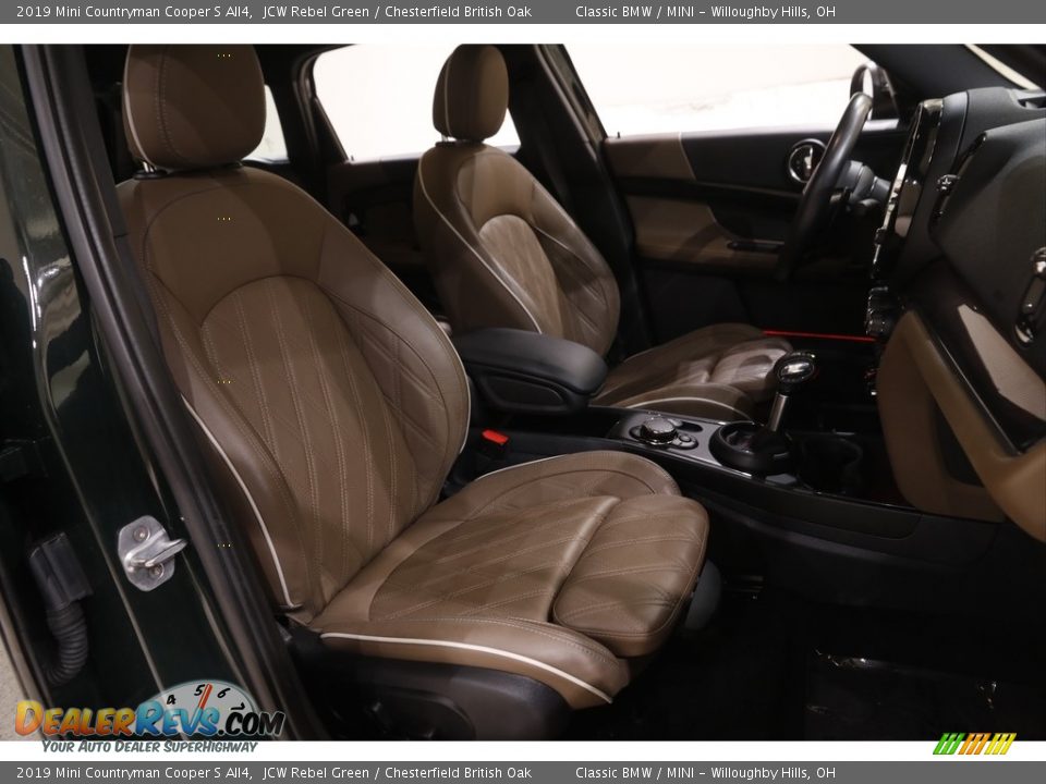 2019 Mini Countryman Cooper S All4 JCW Rebel Green / Chesterfield British Oak Photo #16