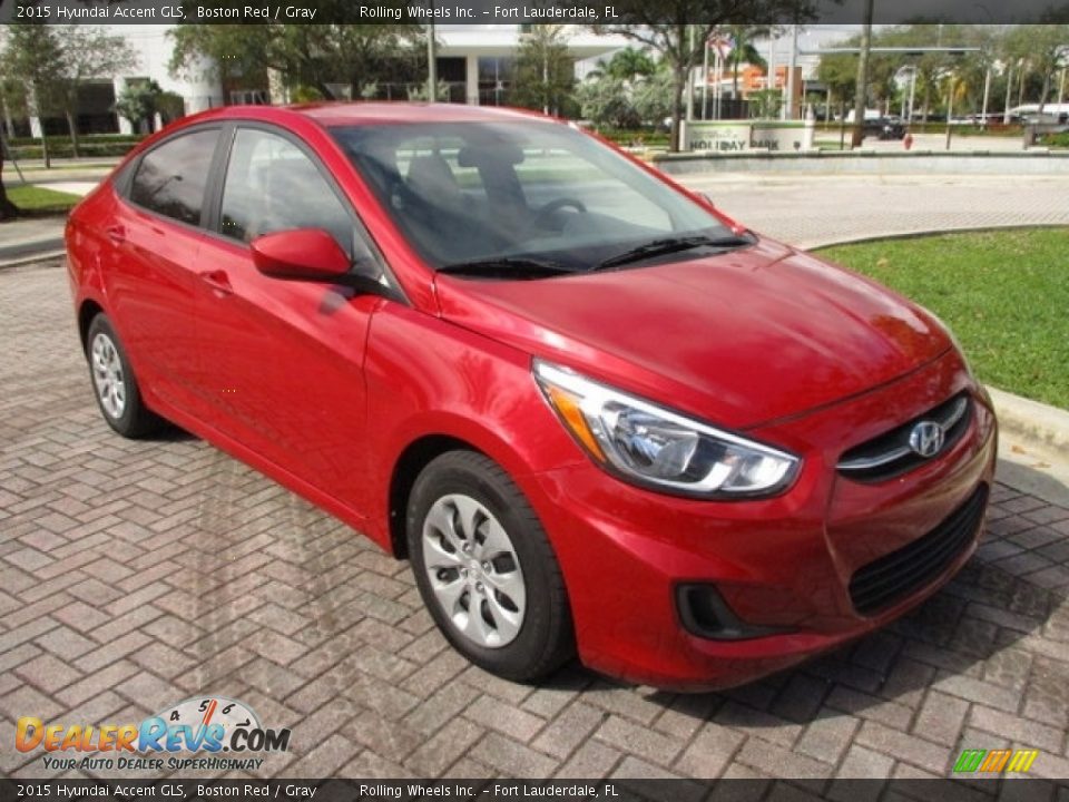 Boston Red 2015 Hyundai Accent GLS Photo #13