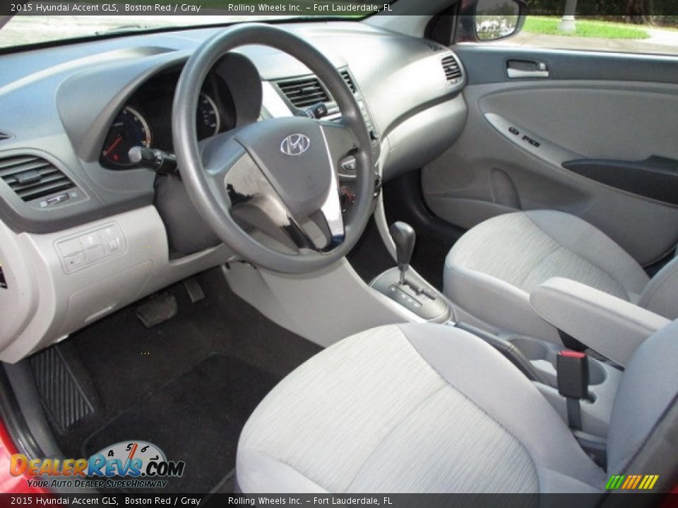 Gray Interior - 2015 Hyundai Accent GLS Photo #16