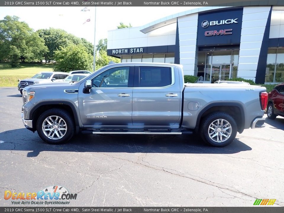 2019 GMC Sierra 1500 SLT Crew Cab 4WD Satin Steel Metallic / Jet Black Photo #2