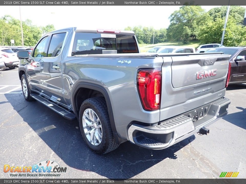 2019 GMC Sierra 1500 SLT Crew Cab 4WD Satin Steel Metallic / Jet Black Photo #3