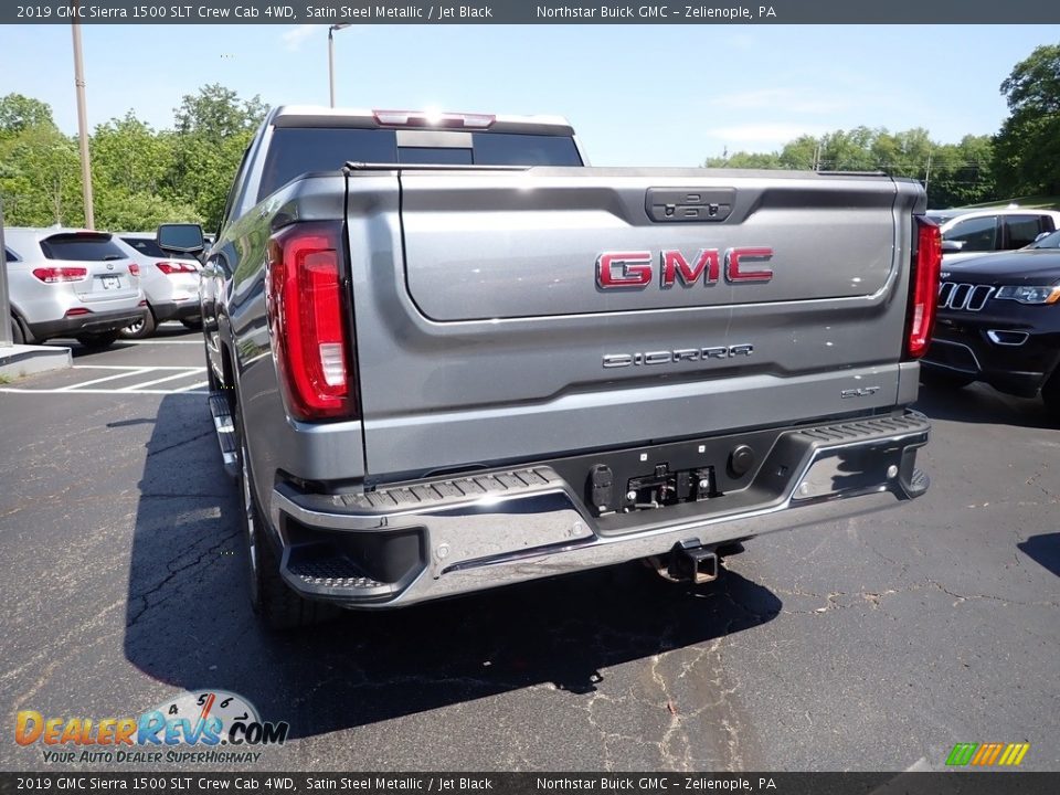 2019 GMC Sierra 1500 SLT Crew Cab 4WD Satin Steel Metallic / Jet Black Photo #4