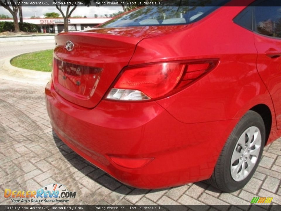 2015 Hyundai Accent GLS Boston Red / Gray Photo #19