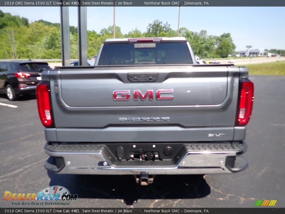 2019 GMC Sierra 1500 SLT Crew Cab 4WD Satin Steel Metallic / Jet Black Photo #5