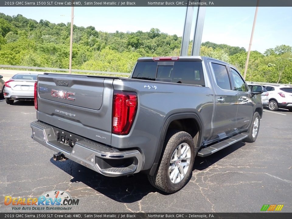 2019 GMC Sierra 1500 SLT Crew Cab 4WD Satin Steel Metallic / Jet Black Photo #7