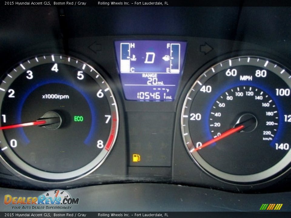 2015 Hyundai Accent GLS Gauges Photo #22