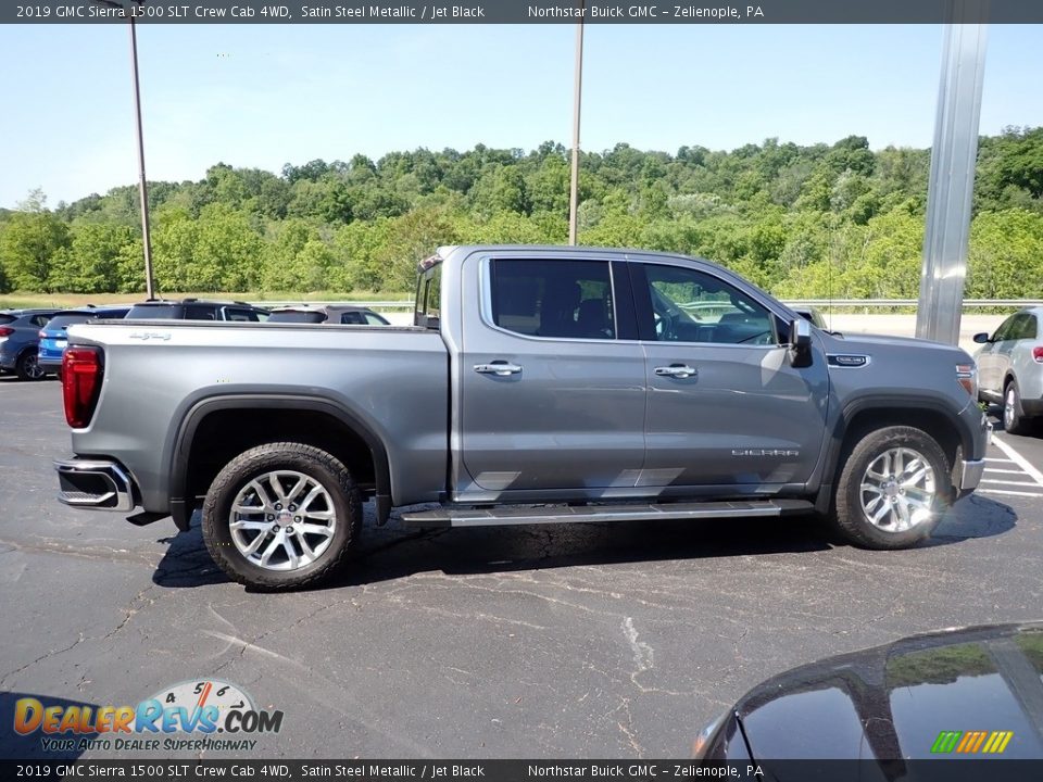 2019 GMC Sierra 1500 SLT Crew Cab 4WD Satin Steel Metallic / Jet Black Photo #8