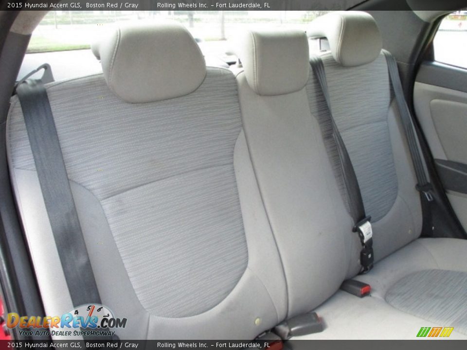 Rear Seat of 2015 Hyundai Accent GLS Photo #27
