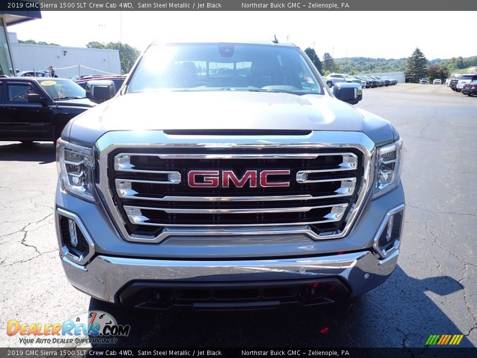 2019 GMC Sierra 1500 SLT Crew Cab 4WD Satin Steel Metallic / Jet Black Photo #11