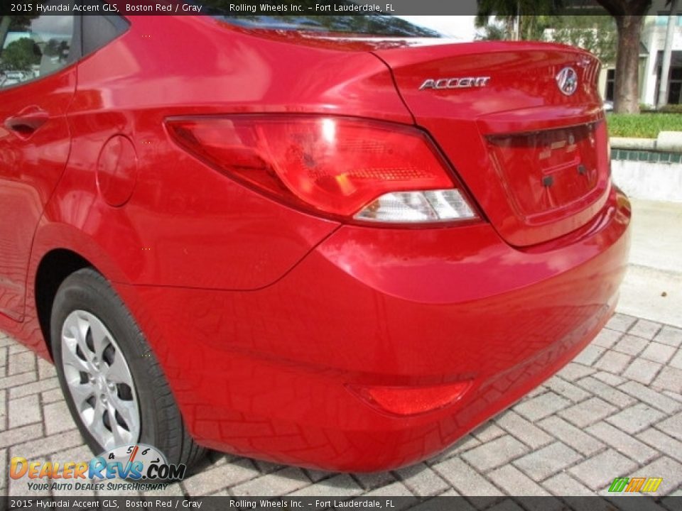 2015 Hyundai Accent GLS Boston Red / Gray Photo #30