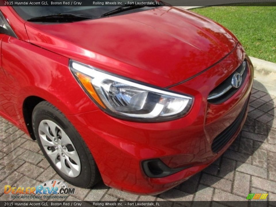 2015 Hyundai Accent GLS Boston Red / Gray Photo #32