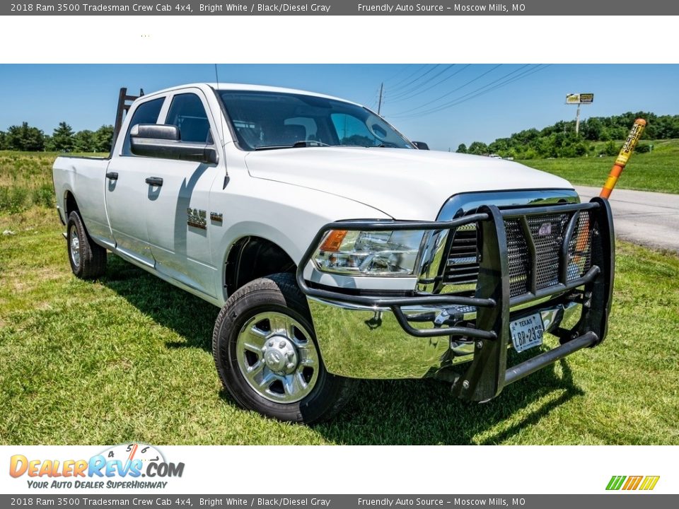 2018 Ram 3500 Tradesman Crew Cab 4x4 Bright White / Black/Diesel Gray Photo #1