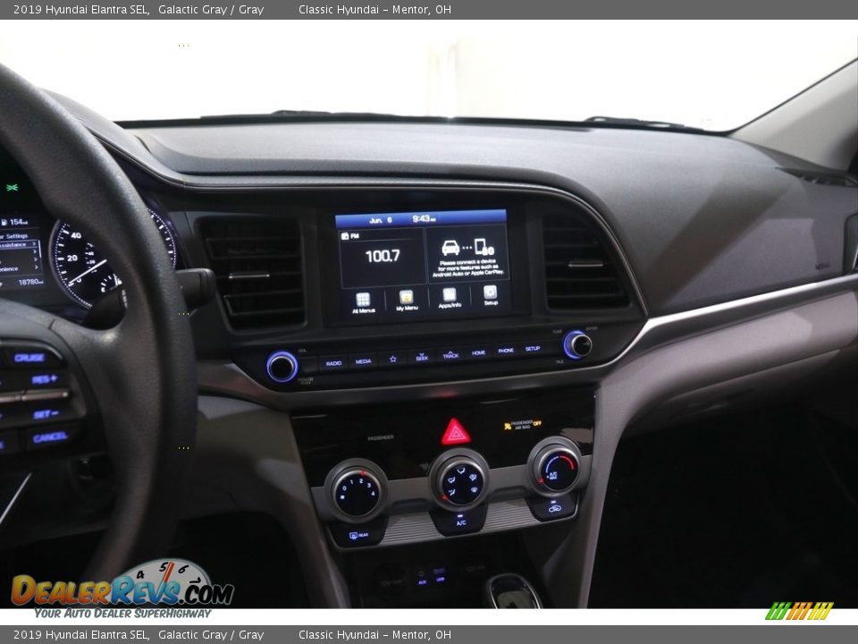 2019 Hyundai Elantra SEL Galactic Gray / Gray Photo #9