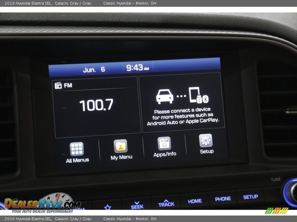 2019 Hyundai Elantra SEL Galactic Gray / Gray Photo #10