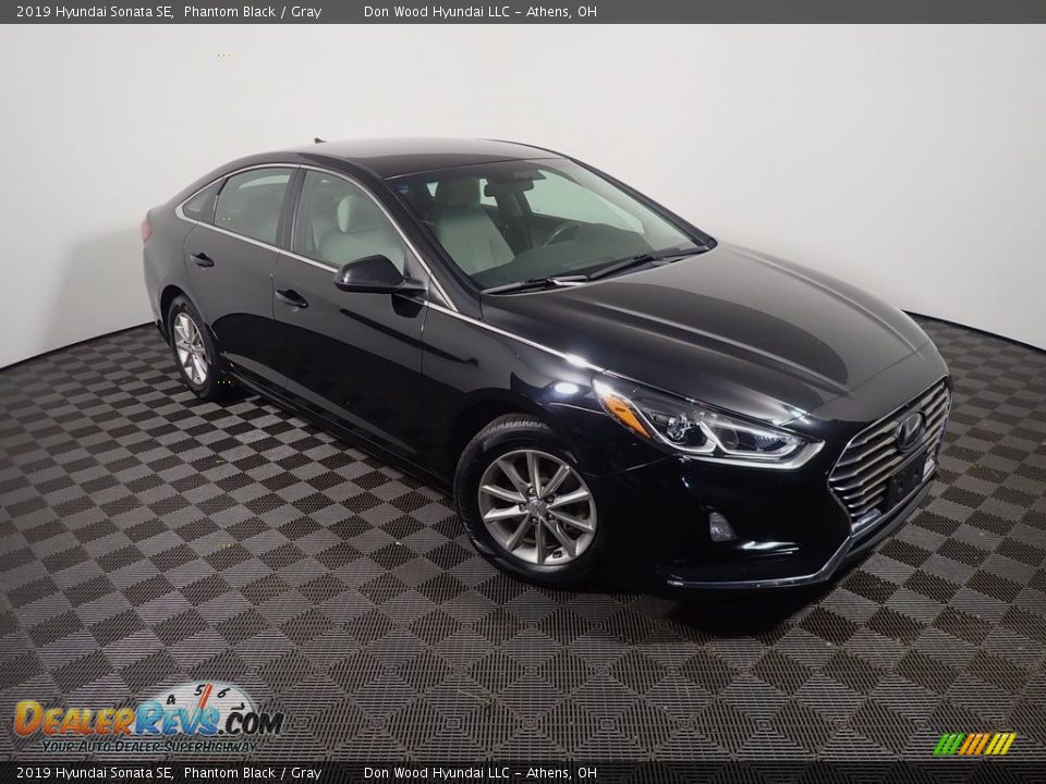 2019 Hyundai Sonata SE Phantom Black / Gray Photo #3