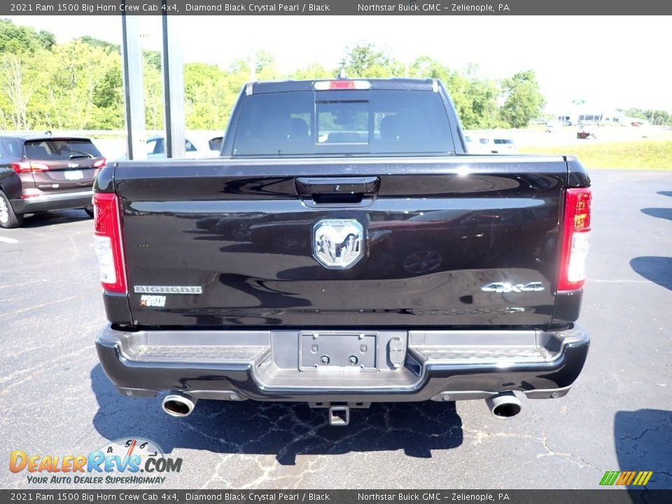 2021 Ram 1500 Big Horn Crew Cab 4x4 Diamond Black Crystal Pearl / Black Photo #5