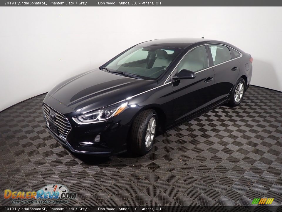 2019 Hyundai Sonata SE Phantom Black / Gray Photo #9
