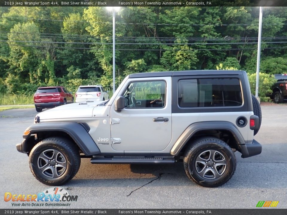 2019 Jeep Wrangler Sport 4x4 Billet Silver Metallic / Black Photo #5