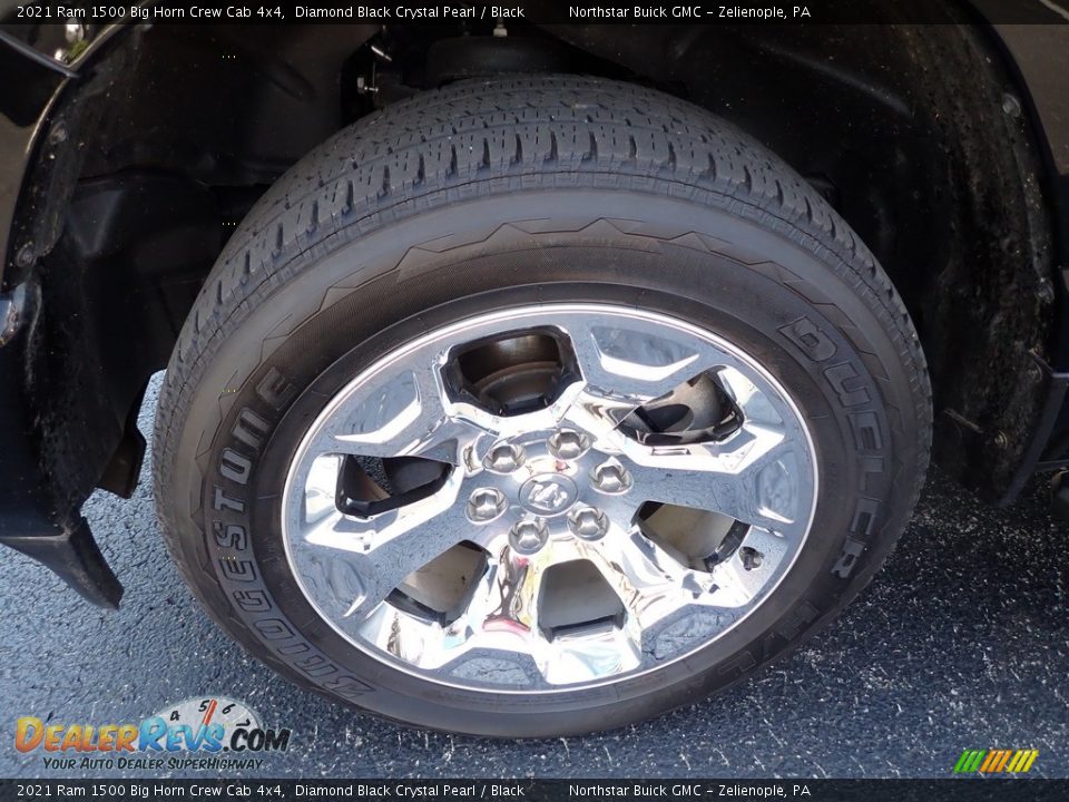 2021 Ram 1500 Big Horn Crew Cab 4x4 Diamond Black Crystal Pearl / Black Photo #13