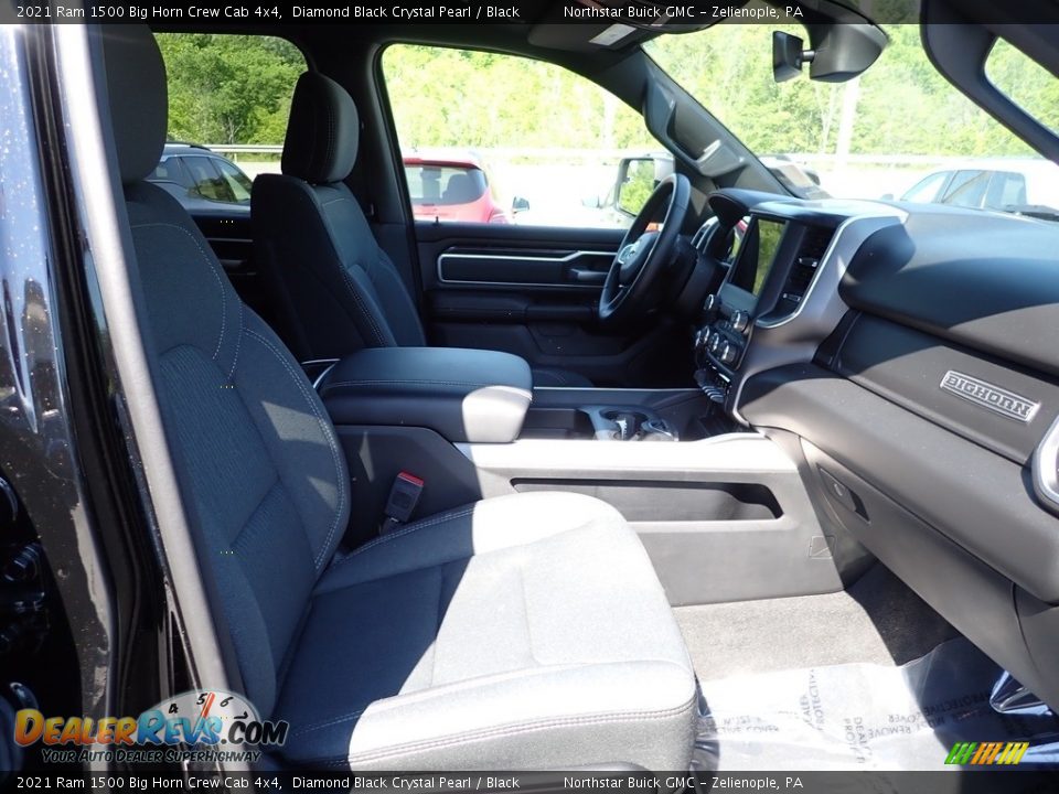 2021 Ram 1500 Big Horn Crew Cab 4x4 Diamond Black Crystal Pearl / Black Photo #15