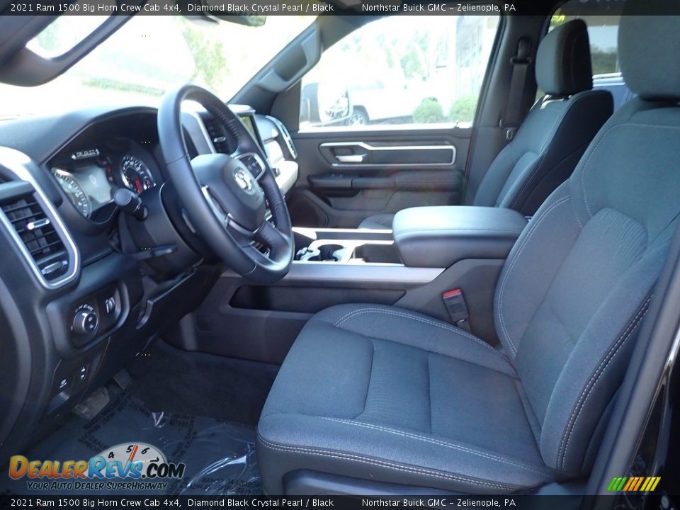 2021 Ram 1500 Big Horn Crew Cab 4x4 Diamond Black Crystal Pearl / Black Photo #19